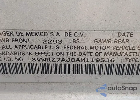 2010 Volkswagen Jetta Limited Edition from USA, damaged, VIN 3VWRZ7AJ8AM119536